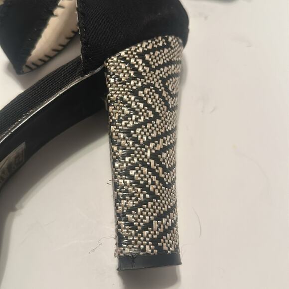 ED HARDY Peep Toe PLATFORM ANKLE STRAP CUSHIONED KOI FISH LINING Size 10 M - Picture 11 of 14